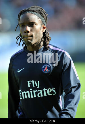 Calcio - Francia Premiere Division - Parigi Saint-Germain v Stade Rennes - Parc des Princes. Pegguy Luyindula, Parigi Saint-Germain Foto Stock