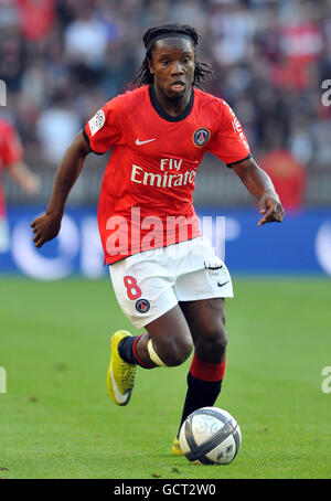 Calcio - Francia Premiere Division - Parigi Saint-Germain v Stade Rennes - Parc des Princes. Pegguy Luyindula, Parigi Saint-Germain Foto Stock