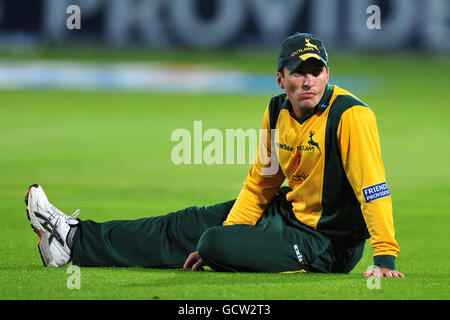 Cricket - Friends provident Twenty20 - Quarter Final - Nottinghamshire Outlaws contro Sussex Sharks - Trent Bridge. Nottinghamshire Outlaws e Sussex Sharks Foto Stock