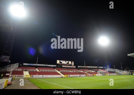 Calcio - npower Football League 1 - Swindon Town / Charlton Athletic - County Ground. Vista generale del County Ground, casa di Swindon Town Foto Stock