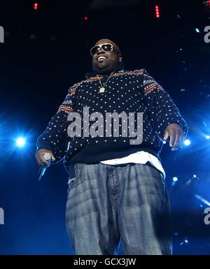 CEE-lo Green sul palco durante il Jingle Bell Ball della capitale FM all'O2 Arena, Londra. Foto Stock