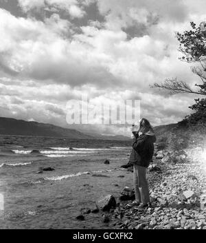 Loch Ness - Scozia. Loch Ness, famoso per il suo "monster", in Scozia. Foto Stock