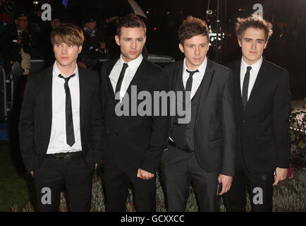 McFly arriva a UNA notte di Eroi: I Sun Military Awards, presso l'Imperial War Museum, a Kennington, a sud di Londra. Foto Stock