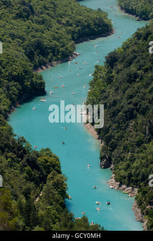 Il fiume Verdon, Gorges du Verdon, Provence, Francia Foto Stock