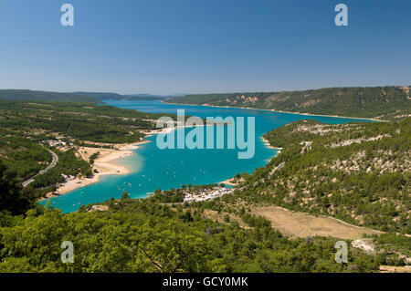 Il lago di Sainte Croix, Provence, Francia Foto Stock