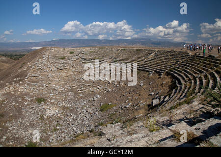 Ad ovest del teatro, museo e sito archeologico di Laodicea, Denizli, Lycia, Turchia, Asia Foto Stock