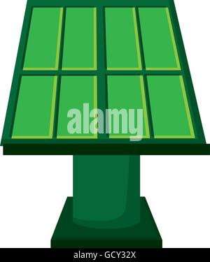 Pannello solare energia verde icona Illustrazione Vettoriale