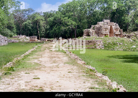 Labna rovine Maya Puuc percorso la penisola dello Yucatan, Messico Foto Stock