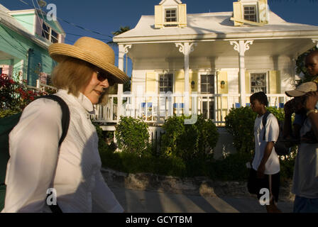 Tipica casa lealisti, speranza comune, gomito Cay, Abacos. Bahamas Foto Stock