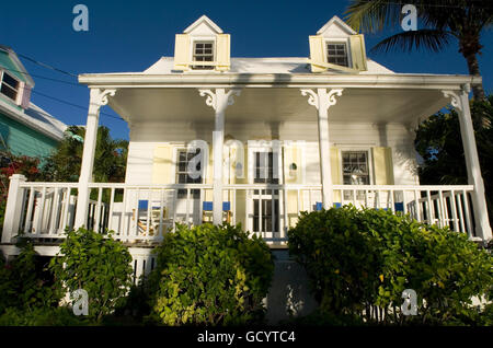 Tipica casa lealisti, speranza comune, gomito Cay, Abacos. Bahamas Foto Stock