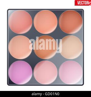 Colorata del Make Up tavolozza Illustrazione Vettoriale