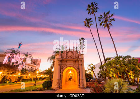 Architettura storica a San Diego, California, Stati Uniti d'America. Foto Stock