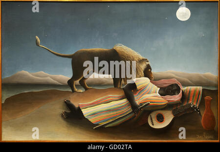 Sleeping Gypsy 1897, Henri Rousseau, MOMA Foto Stock