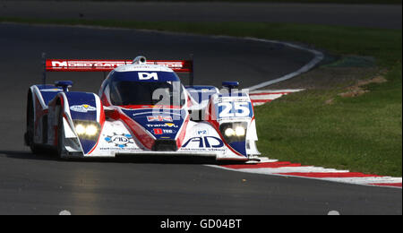 La Lola HML di RML, guidata da Tommy Erdos, Mike Newton e ben Collins, si fa strada in pista durante la gara di 1000 km di le Mans Series al circuito di Silverstone, Northamptonshire. Foto Stock