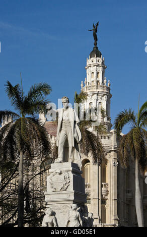 Statua di Jose Marti nel Parque Central Havana, Cuba Foto Stock