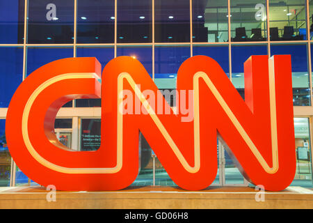 ATLANTA - 29 agosto: CNN Center in Atlanta su agosto 29, 2015 in Atlanta. Il CNN Center è la sede mondiale della CNN. Foto Stock