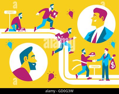 Idea di business concept Illustrazione Vettoriale