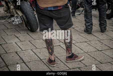 Malmö, Svezia, 9 luglio, 2016. Tatuaggi. Tommy Lindholm/Alamy Live News Foto Stock