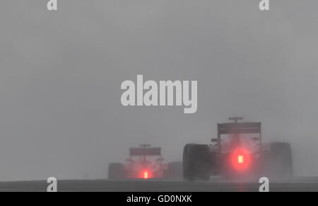 Silverstone, UK. 10 Luglio, 2016. British F1 Grand Prix di Silverstone gara UK Credit: Leo Mason/Alamy Live News Foto Stock