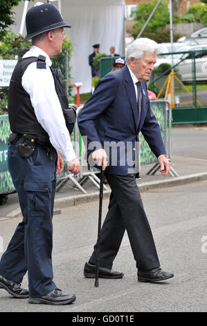 Londra, Regno Unito. 09 Luglio, 2016. Gli arrivi al Centre Court l'ultimo giorno del 2016 torneo per gli uomini singoli final. Credito: JOHNNY ARMSTEAD/Alamy Live News Foto Stock