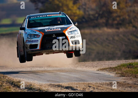 Auto sportiva al Waldviertel rally auto, Bassa Austria e Europa Foto Stock