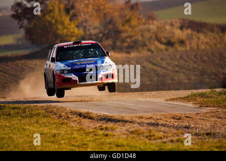 Auto sportiva al Waldviertel rally auto, Bassa Austria e Europa Foto Stock