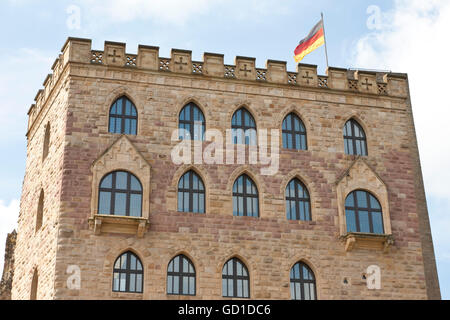 Hambach Castle vicino a Neustadt an der Weinstrasse, Itinerario dei vini tedeschi, Palatinato, Renania-Palatinato Foto Stock