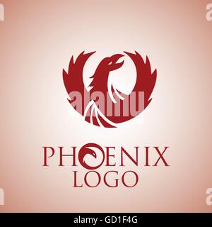 Phoenix logo progettato in modo semplice in modo che possa essere utilizzato per di più si propone come logo ,mark ,simbolo o icona. Illustrazione Vettoriale