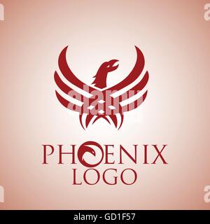 Phoenix logo progettato in modo semplice in modo che possa essere utilizzato per di più si propone come logo ,mark ,simbolo o icona. Illustrazione Vettoriale