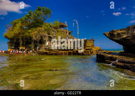 Pura Tanah Lot, Sea Temple, Bali, Indonesia, Asia sud-orientale, Asia Foto Stock