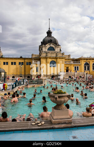 Szechenyi bagni termali, Budapest, Ungheria, Europa Foto Stock