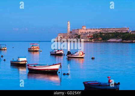 Castillo del Morro (Castillo de los Tres Reyes del Morro) (El Morro), Havana, Cuba, West Indies, dei Caraibi e America centrale Foto Stock