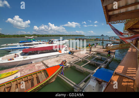 Villaggio di Pescatori della Thailandia Foto Stock