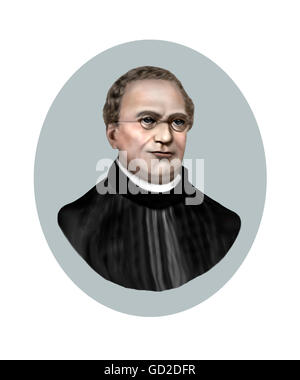 Johann Gregor Mendel, 1822-1884, Monaco moravo Foto Stock