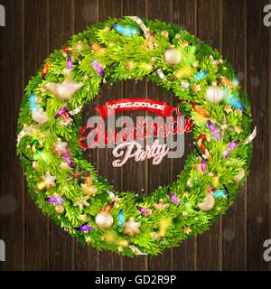 Natale biglietto di auguri. EPS 10 Illustrazione Vettoriale