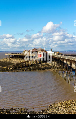 Birnbeck Pier, Weston-Super-Mare, Somerset, Regno Unito Foto Stock