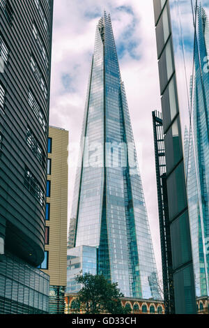 La Shard grattacielo. Londra, Regno Unito, Europa Foto Stock