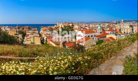 Città vecchia di Chania, Creta, Grecia Foto Stock