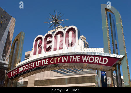 Reno la più grande piccola città del mondo. Foto Stock