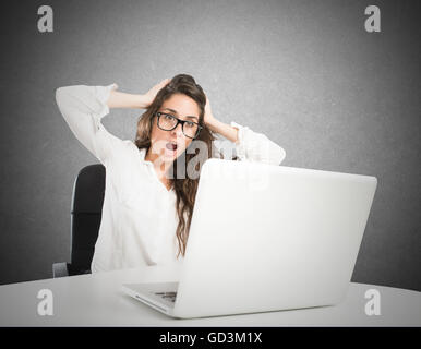 Stress sul lavoro Foto Stock