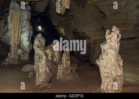 Dandak grotte, Bastar, Chhattisgarh, India, Asia Foto Stock