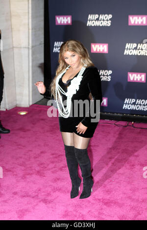 New York, New York, Stati Uniti d'America. 11 Luglio, 2016. VH1 Hip Hop onori : Tutti grandine il Queens al Lincoln Center di Manhattan.Lil Kim Credito: Bruce Cotler/Globe foto/ZUMA filo/Alamy Live News Foto Stock