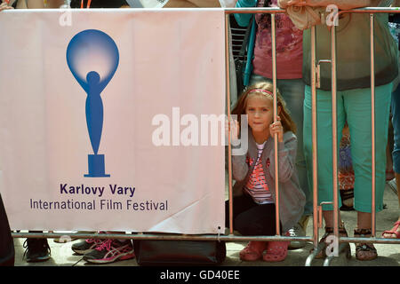 Karlovy Vary, Repubblica Ceca. 03 Luglio, 2016. Atmosfera durante la cinquantunesima Karlovy Vary Film Festival Internazionale di Karlovy Vary, Repubblica Ceca, 3 luglio 2016. © Slavomir Kubes/CTK foto/Alamy Live News Foto Stock