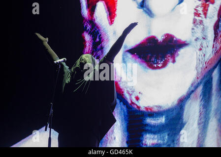 Torino, Italia. 12 luglio, 2016. anohni suona al festival dei fiori sulla luglio 12, 2016 a Torino, Italia credit: nero mail premere/alamy live news Foto Stock