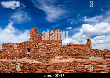 Chiesa di San Gregorio a Abo rovine, Salinas Pueblo Missions National Monument., Nuovo Messico, STATI UNITI D'AMERICA Foto Stock