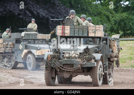 M5A1 American mezza via a Tankfest 2016 Foto Stock