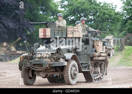 M5A1 American mezza via a Tankfest 2016 Foto Stock