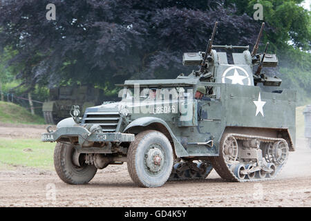 M16 American più Gun Carrello a metà via a Tankfest 2016 Foto Stock