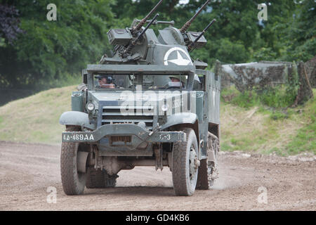 M16 American più Gun Carrello a metà via a Tankfest 2016 Foto Stock