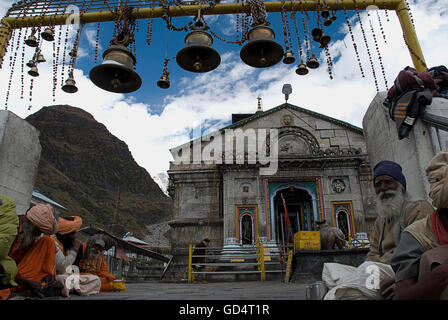 Kedarnath tempio Foto Stock